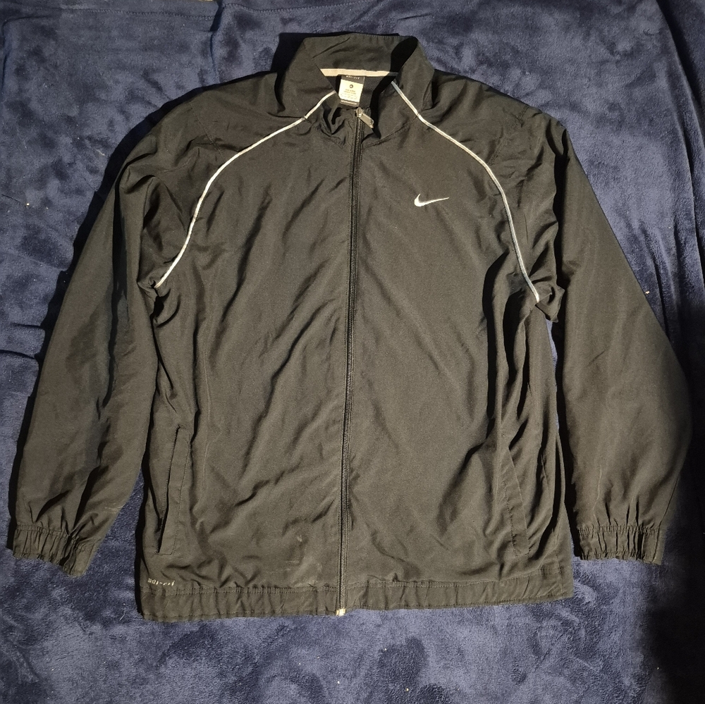 Nike Men's Dri Fit Black Windbreaker Jacket